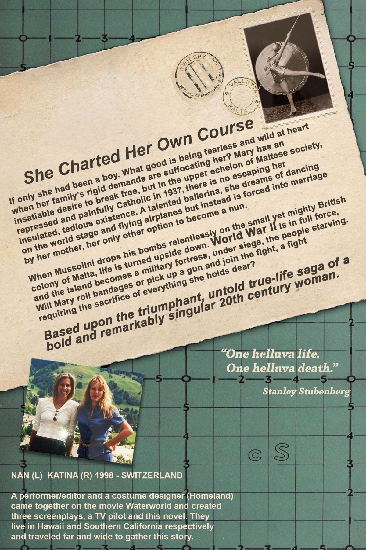 She Charted Her Own Course — back cover of The Nearest Thing to Heaven